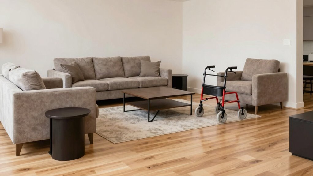 furniture placement for safety