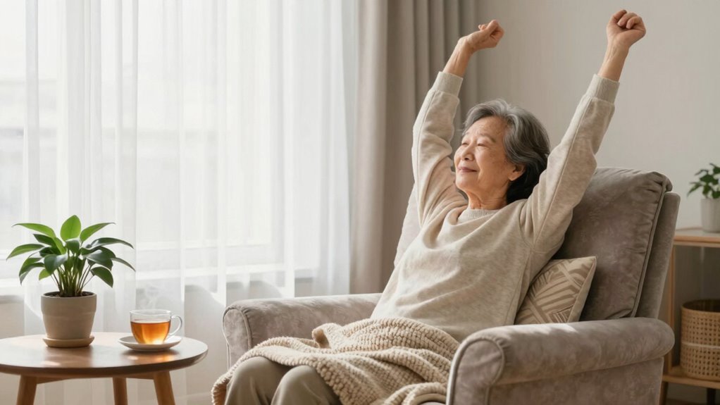 gentle movement promotes relaxation