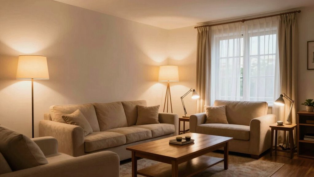 increase warm overhead lighting