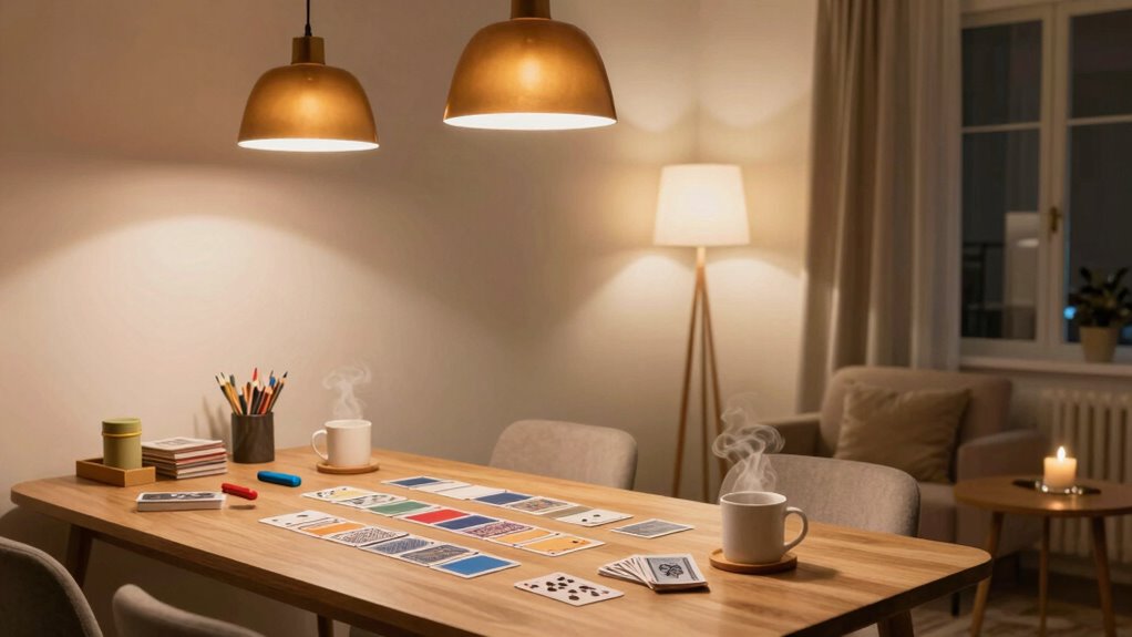 layered adjustable lighting ambiance
