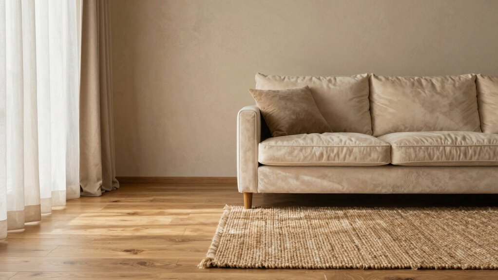layered textiles and cohesive lighting