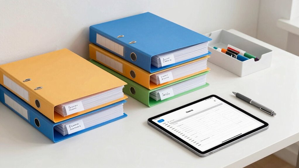 maintain consistent organized records