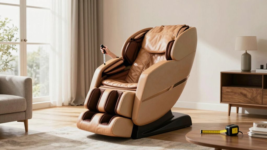 optimal massage chair placement