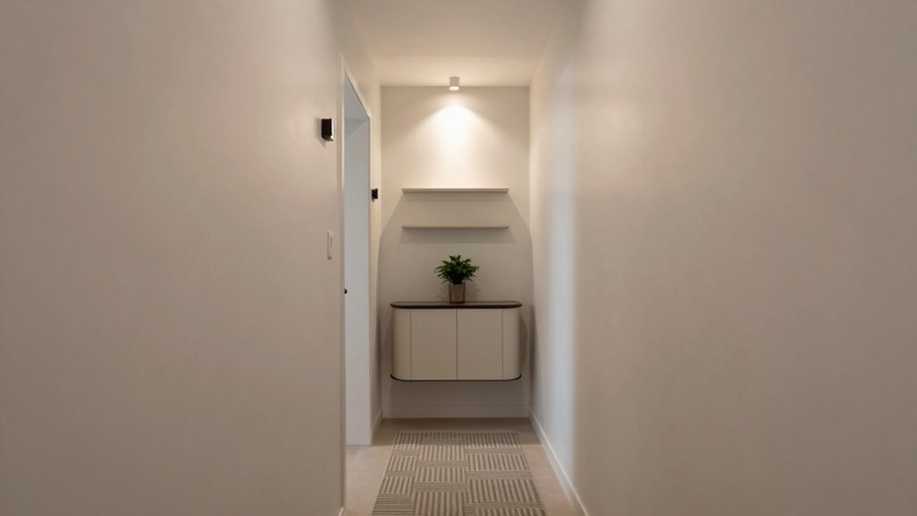 optimize narrow hallway space