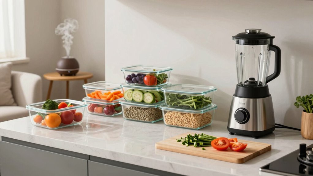organized accessible meal station