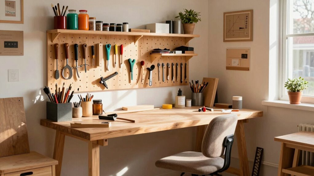 organized well lit hobby zones