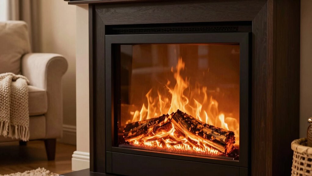 realistic flames create coziness