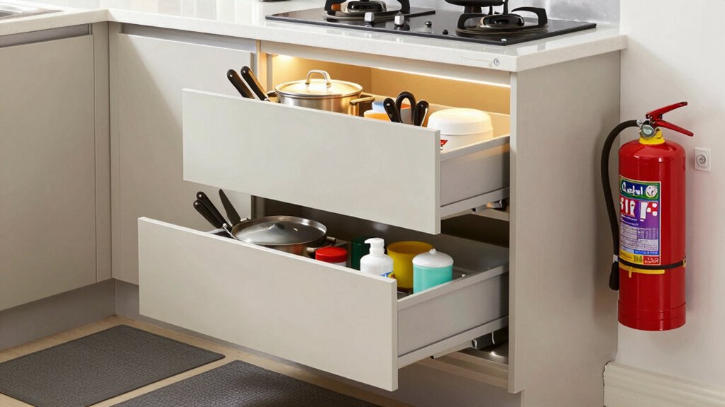 safe and organized kitchen
