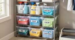 safe organized cleaning storage