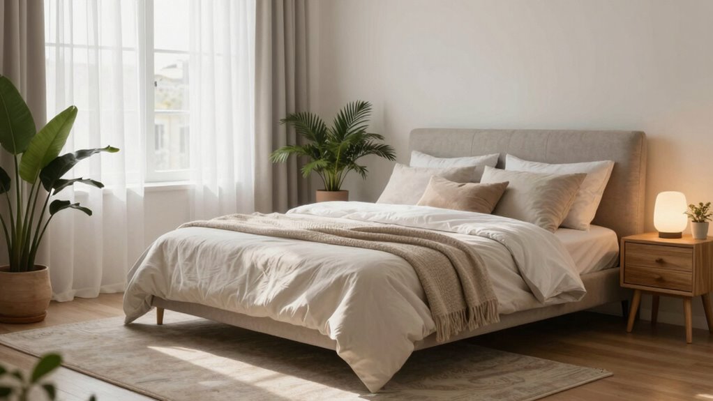 safe relaxing clutter free bedroom