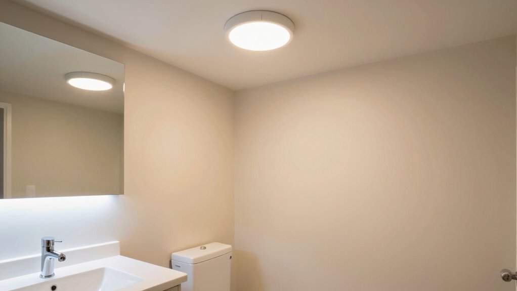 safe well lit bathroom environment