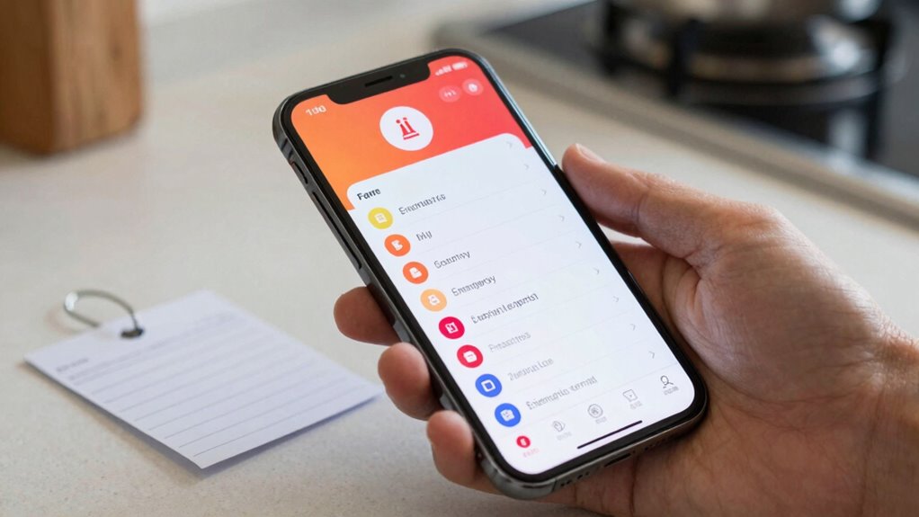 securely share emergency contacts