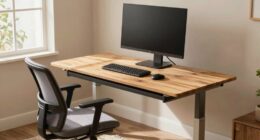 senior friendly workspace setup