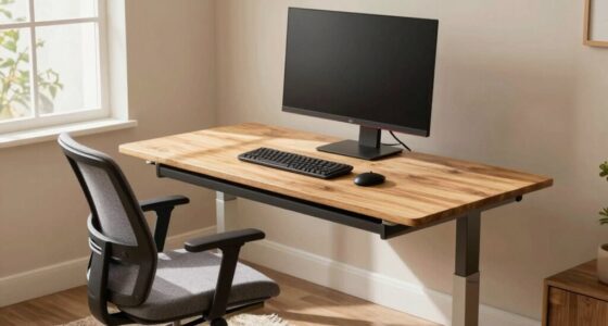 senior friendly workspace setup