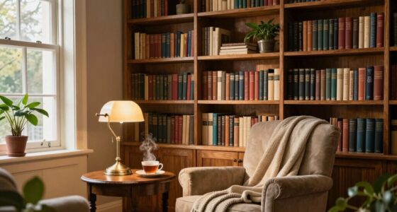 serene retirement reading space