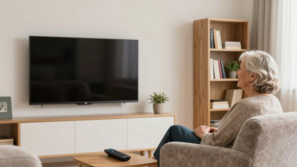 simple accessible entertainment setup