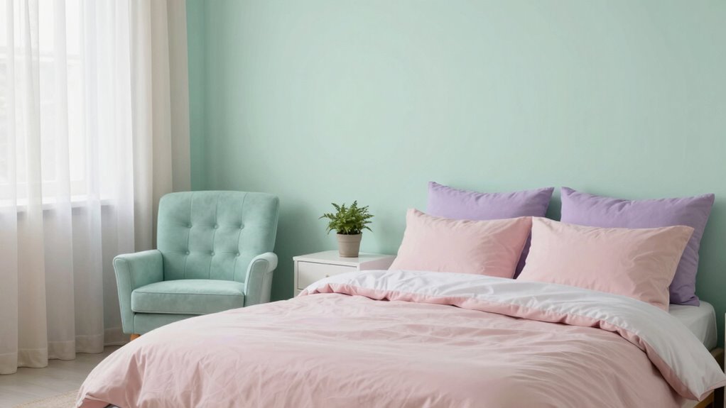 soft pastels promote calming relaxation