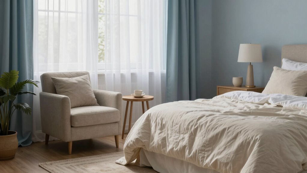 soothing colors and minimal decor