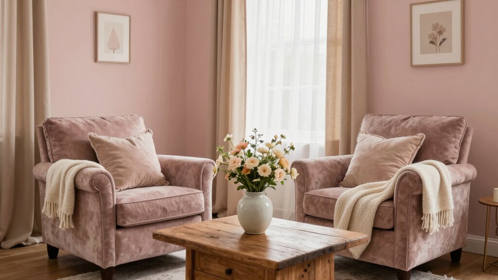 soothing colors and textures