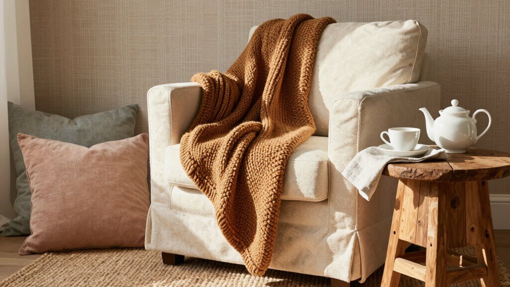 warm colors plush textures