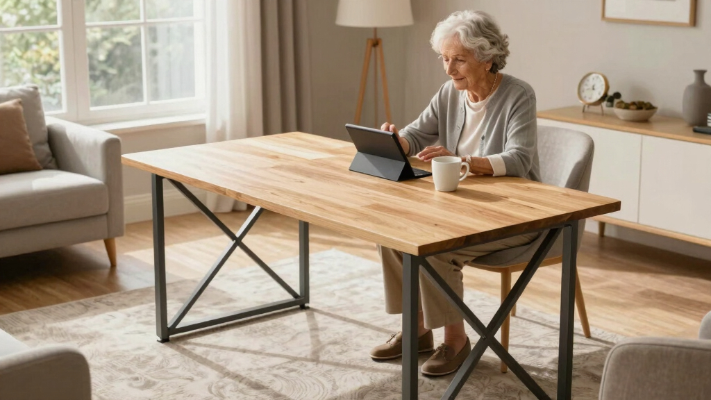 Dezeen Showroom New Releases newsletter includes scaffolding-like table