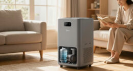 Refurb: 50-Pt Midea Cube Dehumidifier w/ Pump (4,500 sq. ft, Gray) $110 + Free S&H