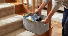 I’m Convinced This $9 IKEA Storage Basket Will Fix My Stairway Clutter